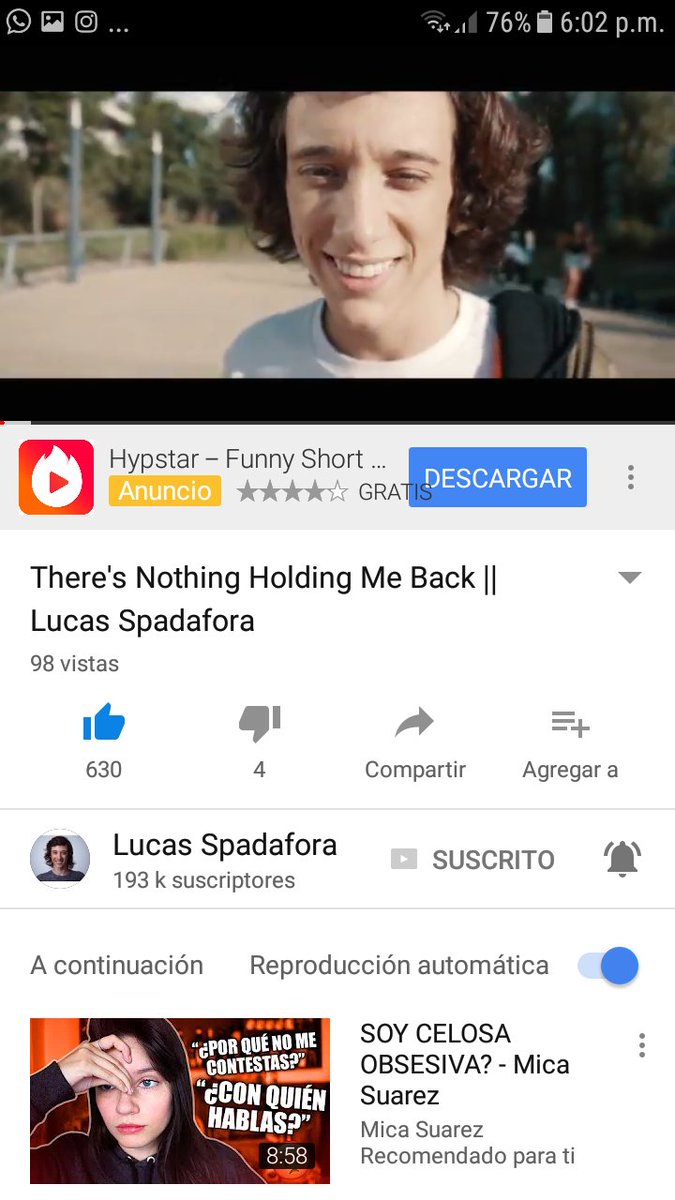 spadaforafanss's tweet image. FUE EL MEJOR VIDEO Q VI EN TODA MI VIDA LPM CANTAS RE BIEN @LucasSpadafora TE MERECES TODO LO BUENO QUE TE PASA Y MÁS TE AMO,ESTOY MUYYYYYY ORGULLOSA DE VOS Y ESTO RECIÉN COMIENZAAAAAAA