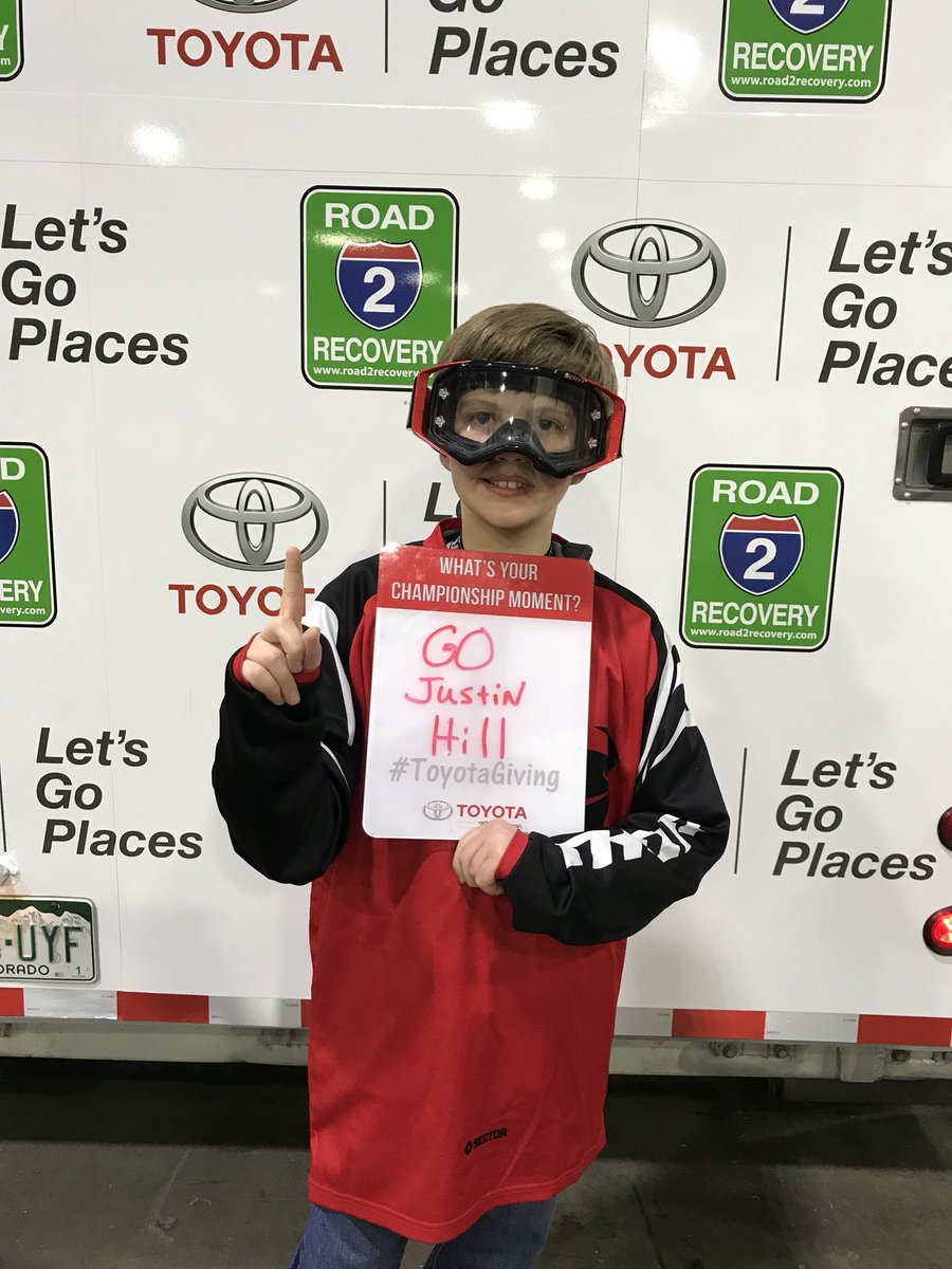 BROCK SUSS enjoying his first supercross. Mercedes-Benz Stadium Atlanta. #SupercrossLIVE