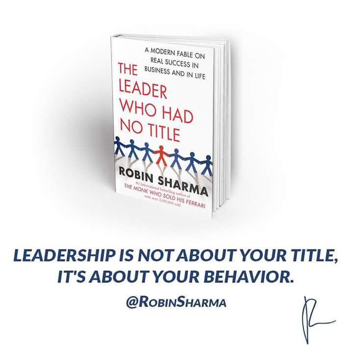Successbc's tweet photo. This our official reading book for the month of March 2018.
"THE LEADER WHO HAD NO TITLE"
by @RobinSharma
#SuccessBookClub #WithBooksWeConquer 
#NewProfilePic https://t.co/4Ewb0MkZ40