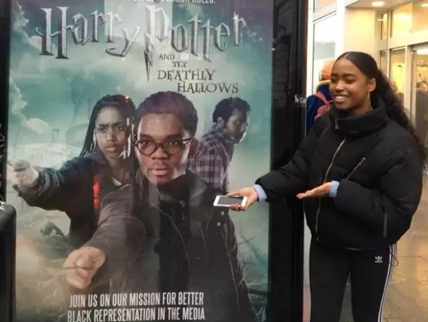 theipaper's tweet photo. Movie posters re-imagined with black lead actors keep appearing in London. This is why from the people behind it:https://t.co/xnNkmxTx44 https://t.co/SPFVKmpjzX