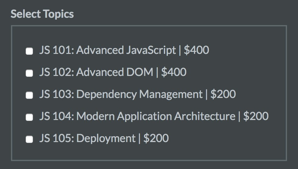 bitovi's tweet image. We're so passionate about helping people build better apps that we'll train your team at your office for a crazy price! Message us to get training for your team... #JavaScript #JavaScriptTraining
hubs.ly/H0b4dDP0