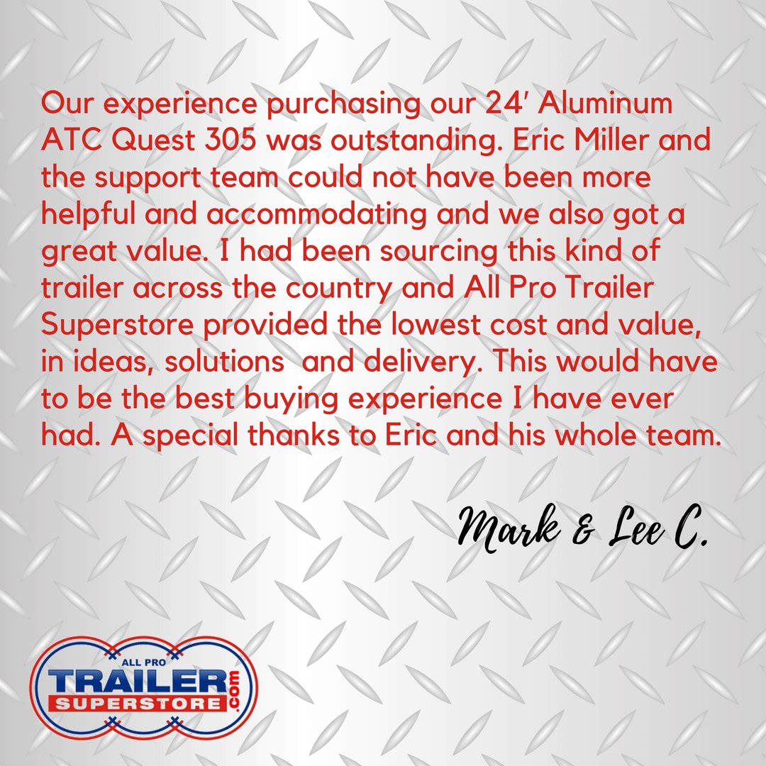 TrailerSStore's tweet photo. We enjoyed working with you, Mark and Lee! https://t.co/fWk6H0Bb89 #testimonials #testimonial #qualitymatters #customerservice #fullservice #trailersuperstore #allprotrailersuperstore #trailer #trailers #contactus #exceptionalpeople #excellence #veteran https://t.co/5Cz6XqIgCh