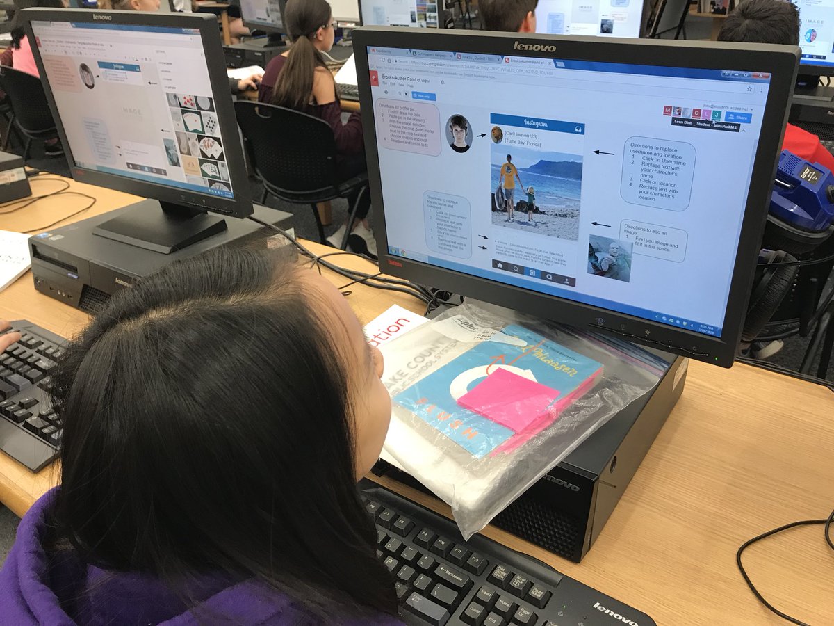 MelanieCFarrell's tweet photo. Making 6th Grade ELA Relevant and Authentic @WCPSS @MPMSleopards with Students from @MsBrooksMPMS Reinforcing the “Author’s Perspective” from the book Flush by Carl Hiassen #MPMSRocks https://t.co/Wl7gxzcixL