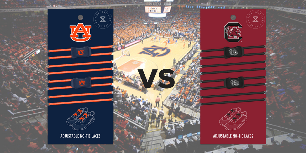 Will <a href="/AuburnMBB/">Auburn Basketball</a> win the SEC title today vs <a href="/GamecockMBB/">South Carolina Men's Basketball</a>? Reply with your vote for a shot at winning a free set of no tie laces. #contest #marchmadness