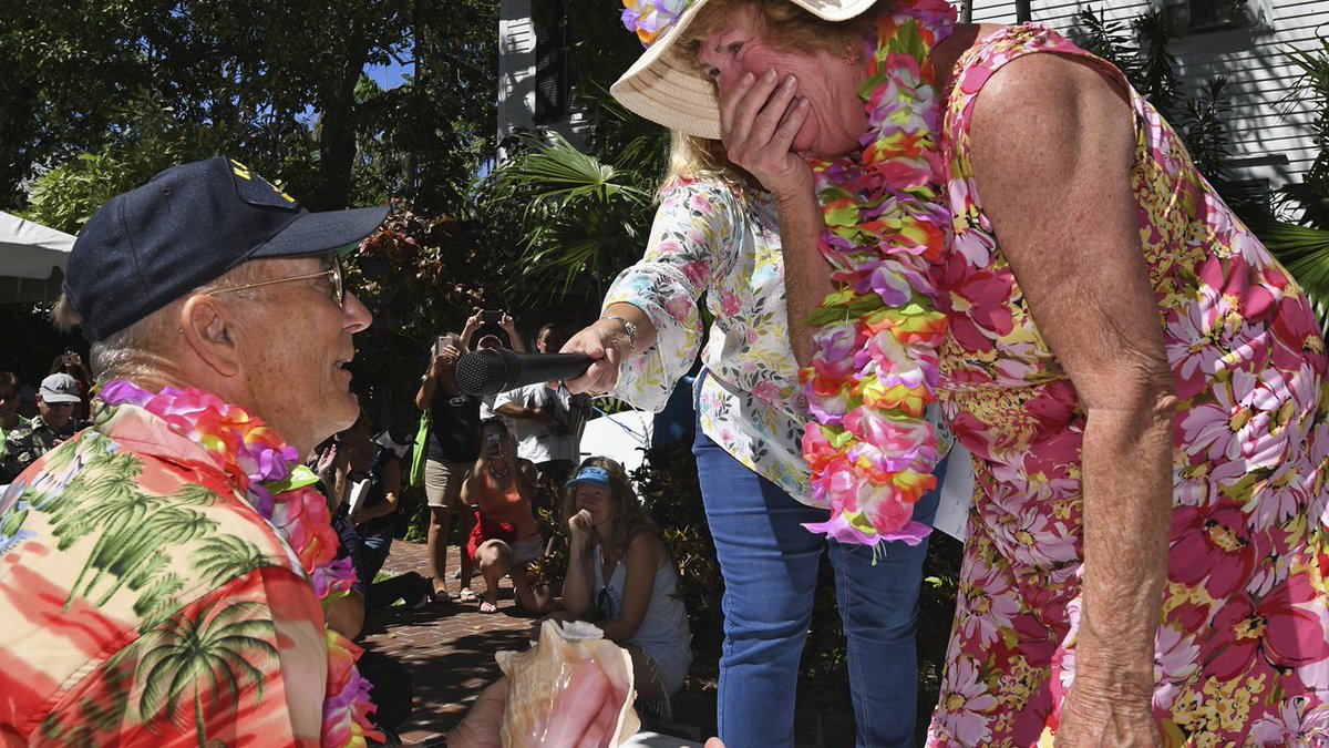 Woman wins Keys conch blowing contest, marriage proposal bit.ly/2FcSQC9 https://t.co/1P6hDeuaTL