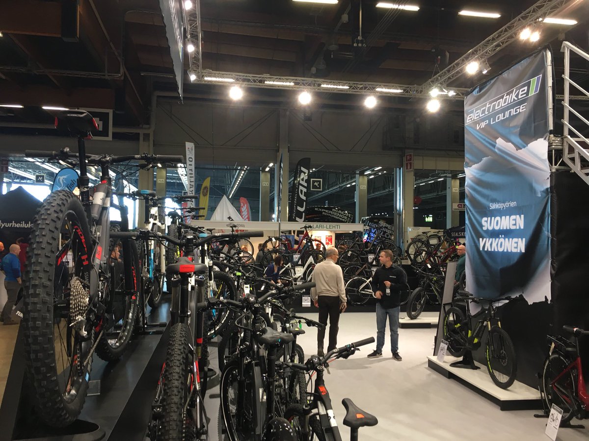 Electrobike_Fi's tweet photo. GoExpo Fillari 2018 #haibike #winora #boostbike #tunturi #sähköpyörä #sähkömaastopyörä #sähkömaasturi #ebike #emtb #sähköpyöräily #electrobike https://t.co/Bsy3zvm9EC
