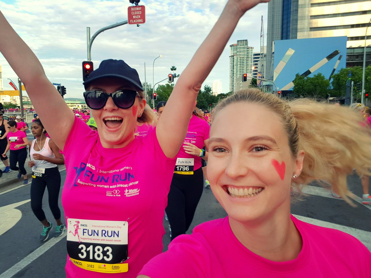 thejholloway's tweet photo. Ran past work today to raise money for Mater breast cancer research #iwdfr @ACEMathStats https://t.co/eVrRb6XyK9
