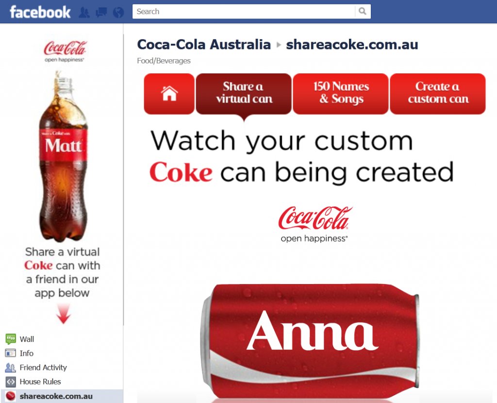 PaulaHanley20's tweet photo. Coke updated its' image and increased consumption by 7%. Campaign rolled out in print, on TV, facebook, twitter encouraging participation in exchange for new way to share memories, friends, family! Share a coke was a call to action  #SocMarBu #shareacoke https://t.co/92Pgfm0JMp