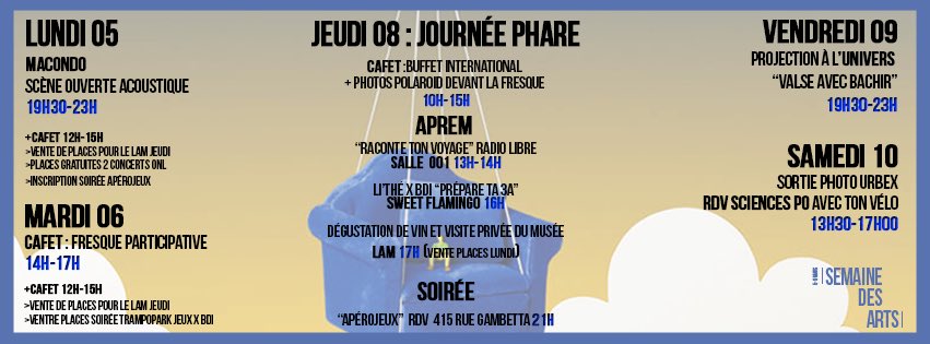 BDA_ScPoLille's tweet photo. Semaine des Arts #SDA https://t.co/J7FnWzAjmq