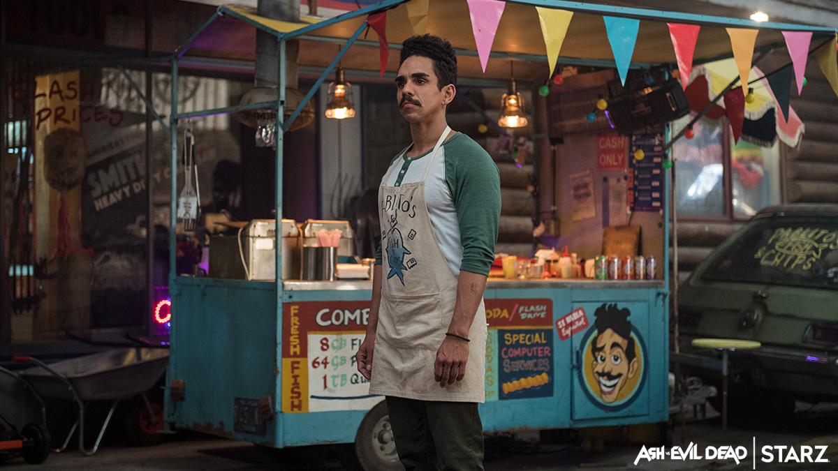 Nothing gets your tummy rumbling like a late-night Deadite attack. Be sure to stop on by Pablito's Fish and Chips tomorrow, if you’re still alive! #AshvsEvilDead