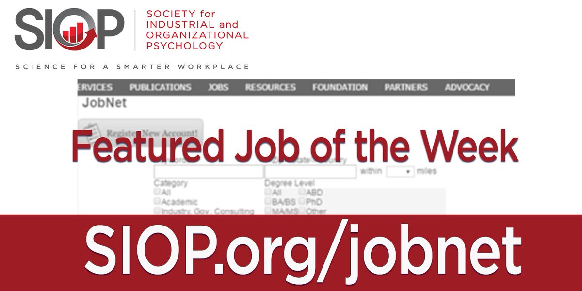 SIOPtweets's tweet image. The Transportation Security Administration seeks a Personnel Psychologist serve as a principal technical specialist for large, complex assessment projects requiring application of new &amp;amp; emerging theories, approaches, &amp;amp; testing methods. More info at #Jobnet goo.gl/Ye983A