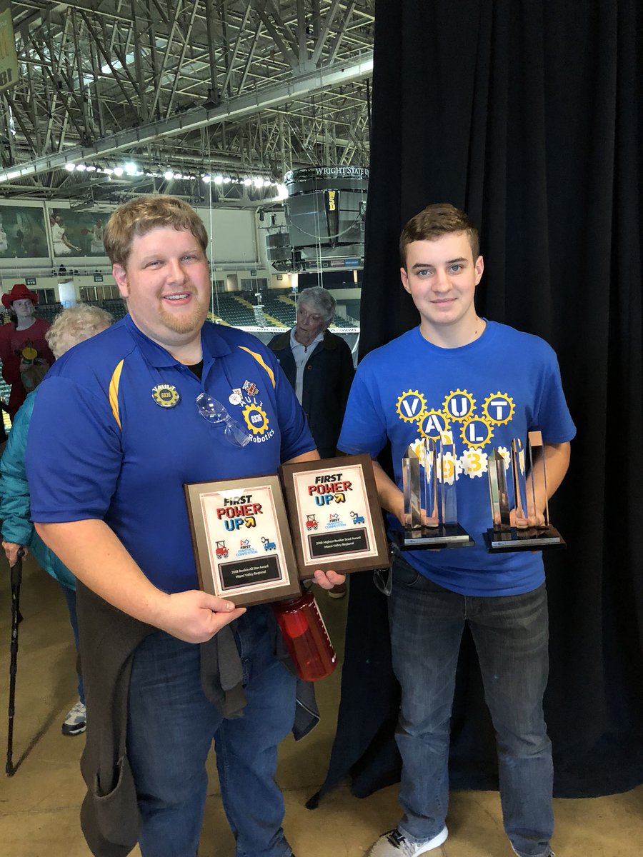 Congrats to Vault FRC Team 6936 on Highest Rookie Seed and Rookie All-Star at the 2018 Miami Valley Regional! #omgrobots