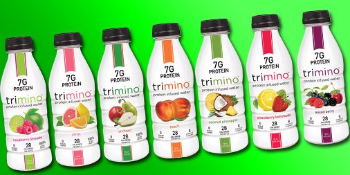 DRINKtrimino's tweet photo. If you want to add energy and protein to your diet. Try trimino! 7 delicious flavors to choose from -> #Citrus #RaspberryLimeade #Orchard #StrawberryLemonade #CoconutPineapple #MixedBerry #Peach Learn more now https://t.co/YsvTp6AVqH https://t.co/EojdtZH4lJ