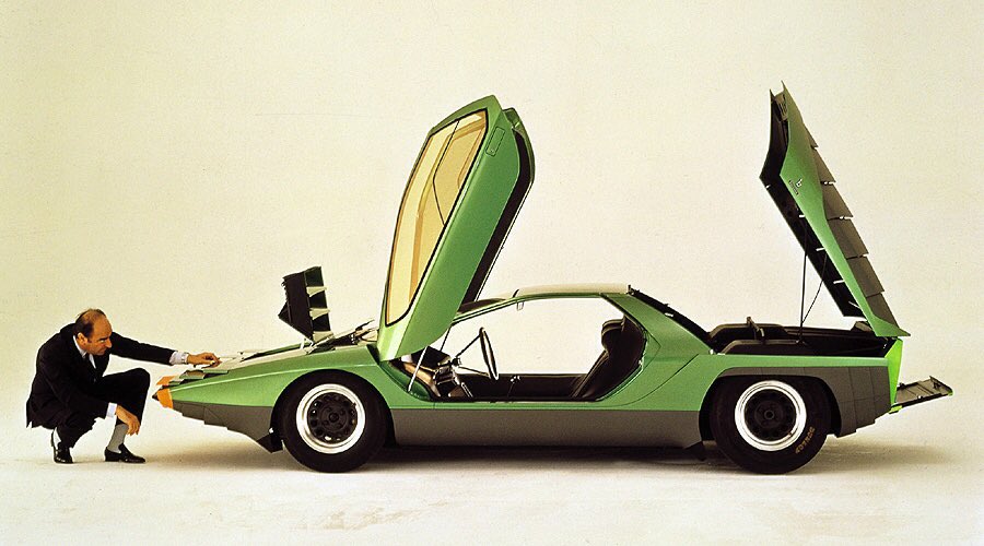 otto_magazine's tweet photo. @ChrisHughe Alfa Romeo Carabo because #wedge https://t.co/TqyLH9jnSV