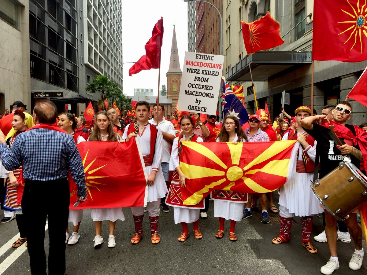LydiaLFeng's tweet photo. Australia’s Macedonian community rally to protect name in ongoing dispute with Greece @SBSNews https://t.co/yo1XROffAN