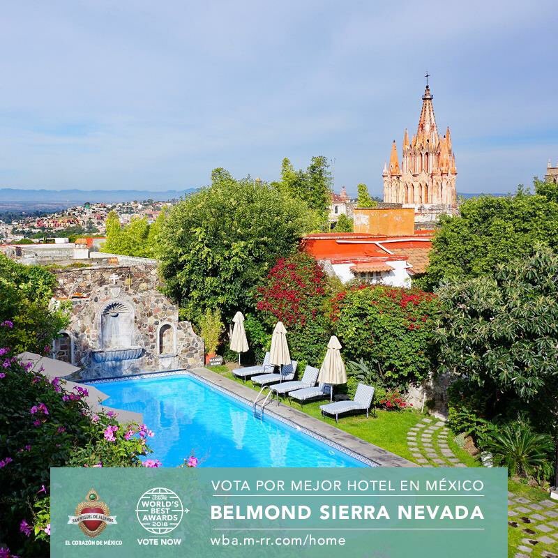 turismo_sma's tweet photo. Tenemos los Mejores Hoteles en #SanMigueldeAllende y tres de ellos nominados por Travel + Leisure  ¿Ya votaste por tu favorito? https://t.co/5Im0SQ8ZoG  #TLWorldsBest
@RWSanMiguel   
@BelmondCasadeSierraNevada
@hotelmatilda 
#YoSoySanMiguel https://t.co/6ygmacK54z