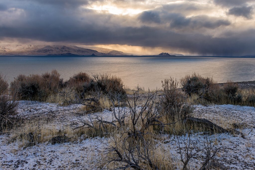 Stormy Sunrise over Pyramid #photodiscover