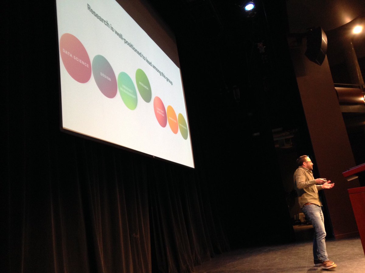 jjtan87's tweet photo. "Research is well-intentioned to lead amongst other disciplines." @mgallivan #uxresearchto https://t.co/EbJIFroNvl