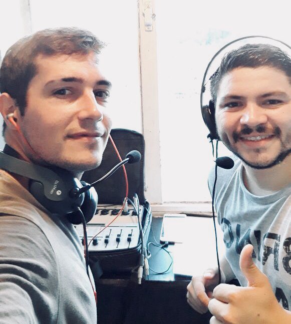 radioqtucuman's tweet photo. Todo listo arranca #SanMartin vs #NuevaChicago los #Augustos listos para transmitir pasión https://t.co/eSCcYeIURD