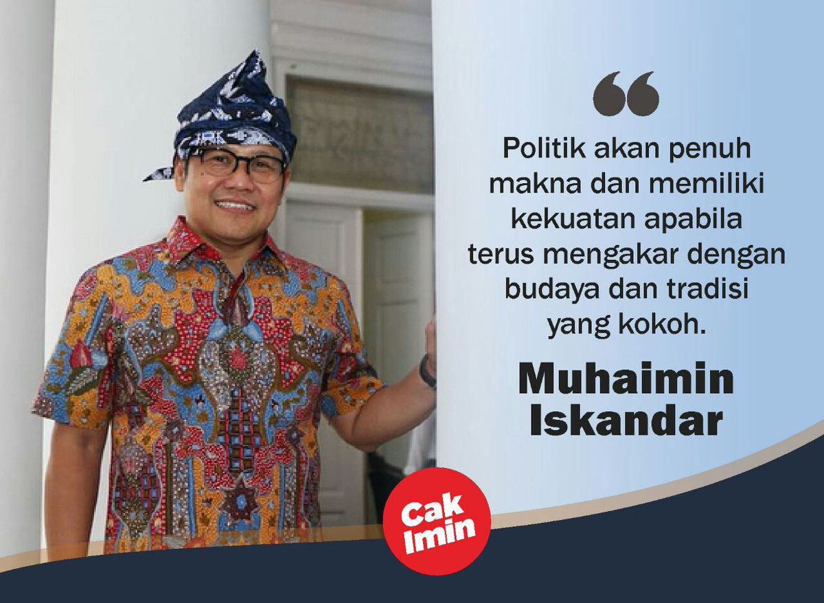 il_uas's tweet photo. Politik akan Penuh Makna &amp; Memilki Kwkuatan Apabila terus mengakar dgn Budaya &amp; Trafisi yg Kokoh #1PKB
#JoinKalsel2019
#CakiminUntukNegeri
@jokowi
@cakimiNOW
@DPP_PKB
@Jazilul_Fawaid
@eman_nahnu
@manika_arbit
@Jkw_CakImin
@KORNASJOIN
@JOINKalsel
@JoinTala https://t.co/eLEbNkq5xn