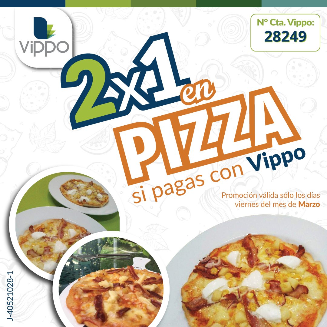 Los amigos de <a href="/hachebistro/">Hache Bistro</a> comienzan el mes de marzo con una Vippo promoción: 2X1 en pizzas si pagas con Vippo. 🍕😊 La promoción es válida durante todos los viernes del mes de marzo. Vippea y disfruta  ¡No te pierdas este 2X1 si pagas con Vippo! 💚🍕