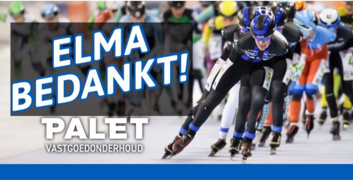 Vanavond laatste marathon op de <a href="/JaapEden/">Jaap Eden IJsbaan</a> van <a href="/elmadevries/">Elma de Vries</a>.
Elma namens alle vrouwen en mannen van <a href="/paletgenemuiden/">Palet Vastgoedonderhoud</a> BEDANKT. !