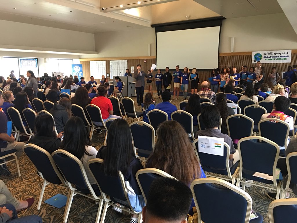 caseyasato's tweet photo. Finding solutions to climate change @paachawaii #GlobalVisionSummit @UHWestOahu with inspiring hs students from  across the state! https://t.co/Z894FYPFnf
