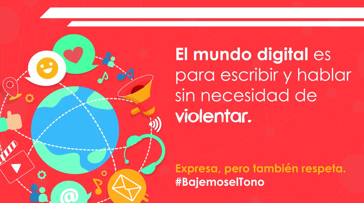 eligomu025's tweet photo. ¡Expresa, pero también respeta!
Seamos conscientes de lo que escribimos, hablamos o compartimos. No más odio, ni maltrato, pero sí más comprensión y respeto.
#PeriodismoVirtual
#BajemoselTono https://t.co/UV8596NXhp