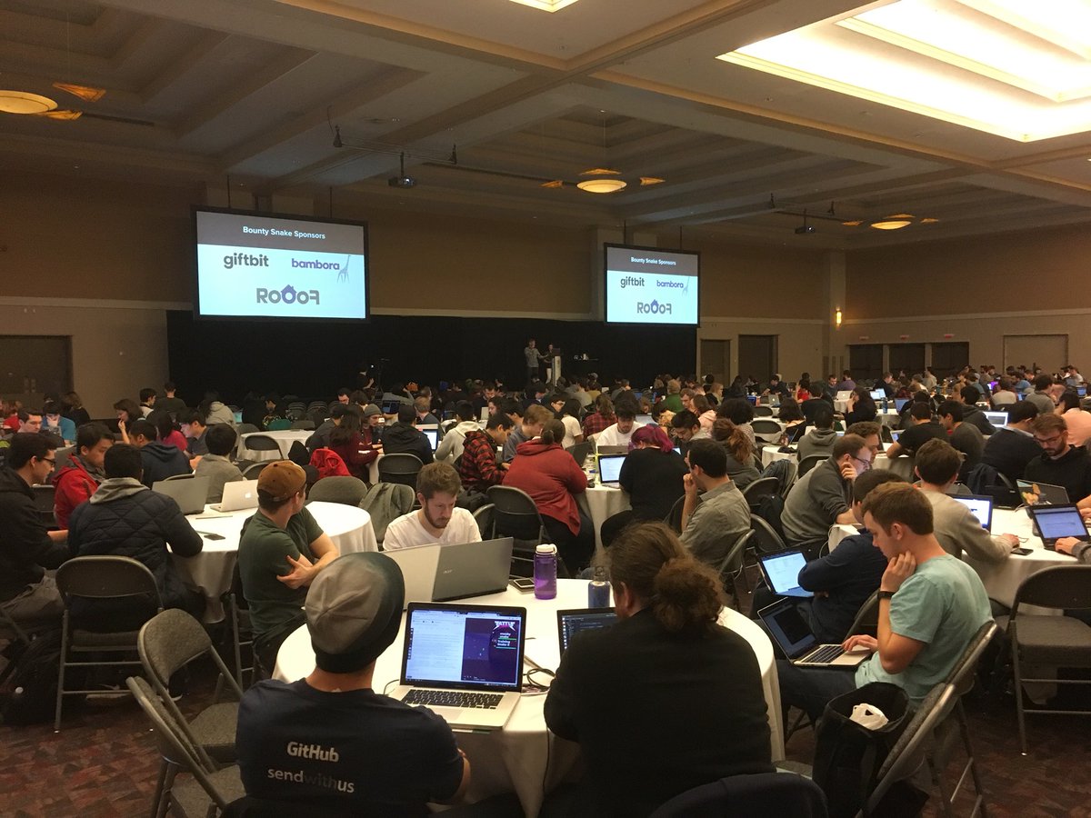 pdlocke's tweet image. Battlesnake is all grown up!  500+ participants, $12,000+ in prize money, a live twitch stream, big name sponsors like @github and more.  Great job @send_with_us - @giftbit and @lightrailhq are proud to sponsor #battlesnake2018 #yyjtech