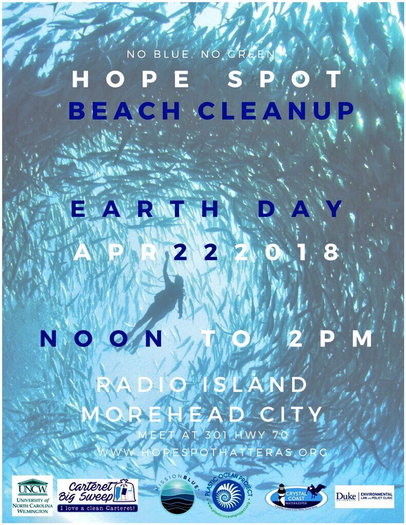sustainablesam_'s tweet photo. @PlasticOcean @MissionBlue planning major cleanups along the NC coast for @HopeforHatteras! Join us on #EarthDay https://t.co/RqSoOrOrt4