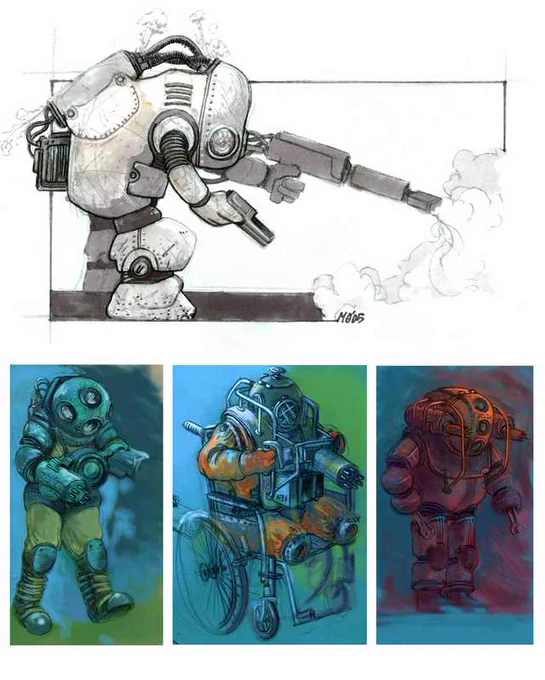The #ConceptArt of #BioShock ??

"Amazing artworks" 