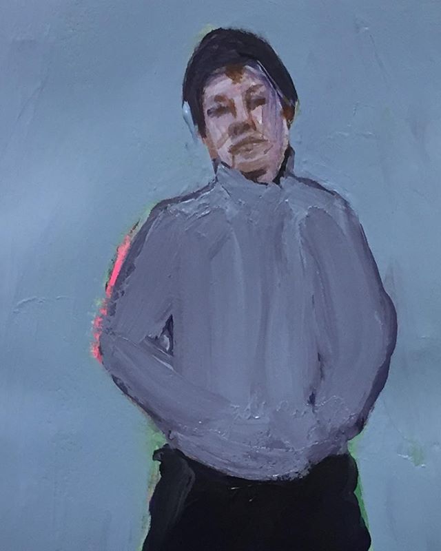 JJanicholls's tweet photo. Detail of done small jobby on wallpaper, no title yet #acrylic #painting wallpaper #figure #sowhat #art #figurative #quick #rough #ground #cold #hat #pink #small #smallis #blue #hetleyroad https://t.co/PSZglnfket https://t.co/LaofwEp0ym