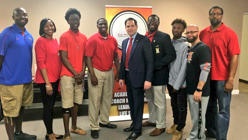Two of our MOV officers had the opportunity to speak to State Senator <a href="/marcorubio/">Marco Rubio</a> today at a Skill Center event. Amazing experience for our young leaders. #WeAreMOV