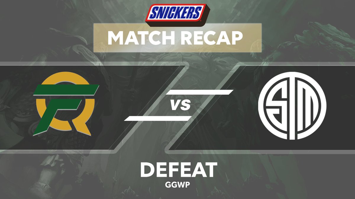 FlyQuest's tweet photo. GG @TeamSoloMid, well played! We didn't grab the #FLYWIN today but we'll get our chance tomorrow when we face off against @ClutchGaming to close out the week. Tune in at 4 PM PST #FLYFIGHTING ๐ https://t.co/Ii9vzDD2be
