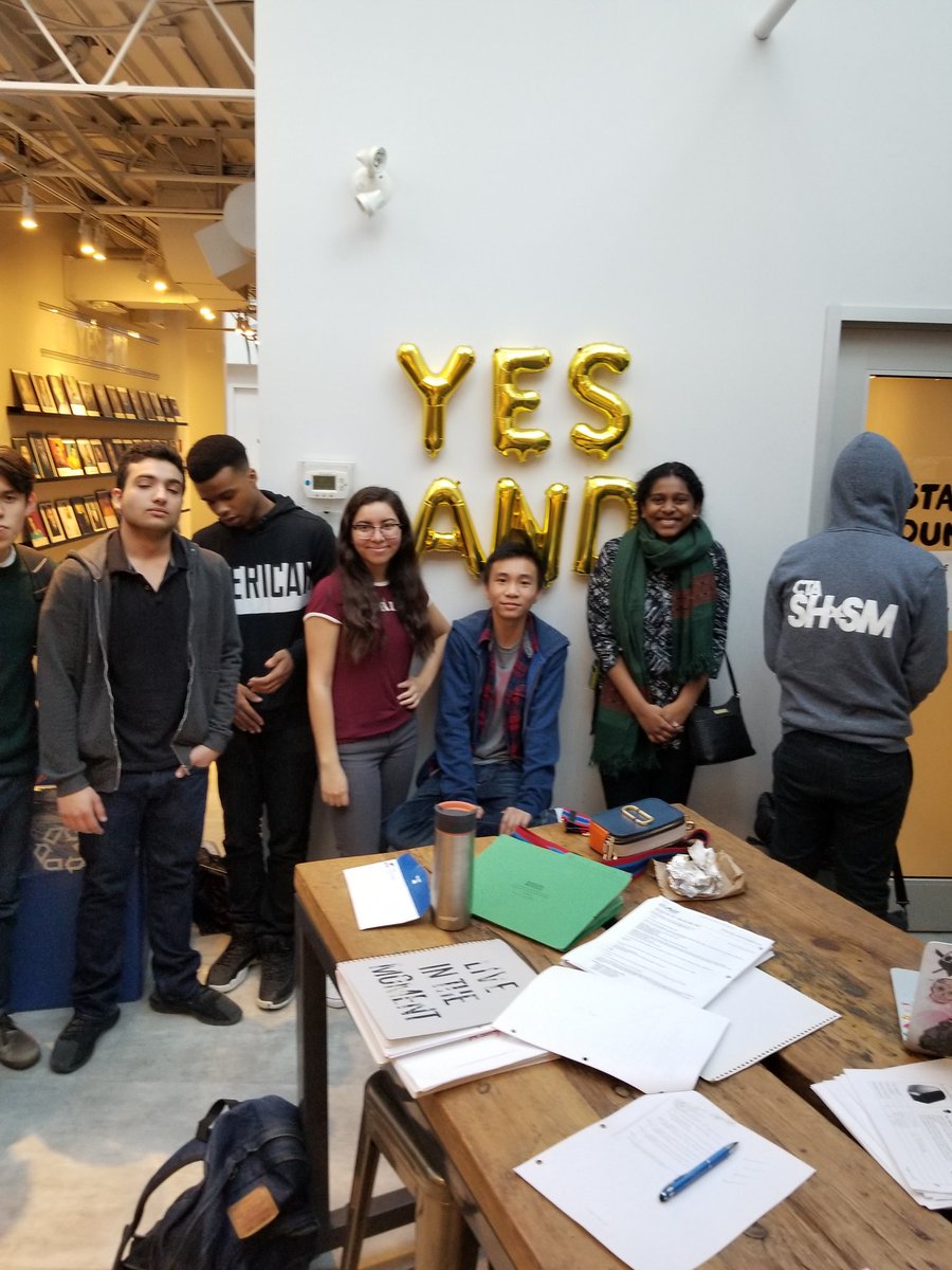 KFDSouza's tweet photo. And Yes... SHSM @CTA_Tweets students @SecondCityTO #amazingworkshop on communication skills. https://t.co/VtMJDcLxSp
