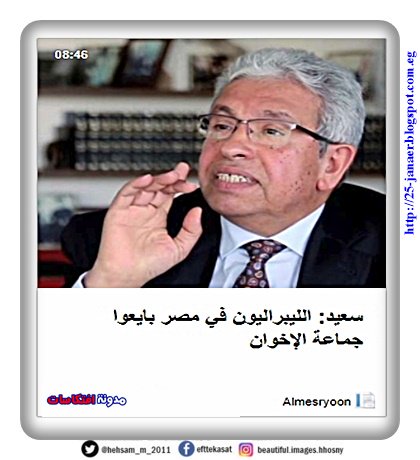 عبمنعم سعيد: الليبراليون في مصر بايعوا جماعة الإخوان