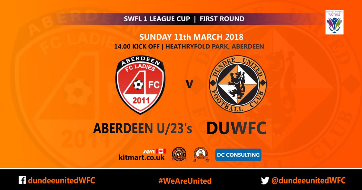 MATCH DAY | Today we head north to face @aberdeenfcl 23s in the League Cup. Let’s do this girls ⚽️🧡🖤 #SWFL1Cup