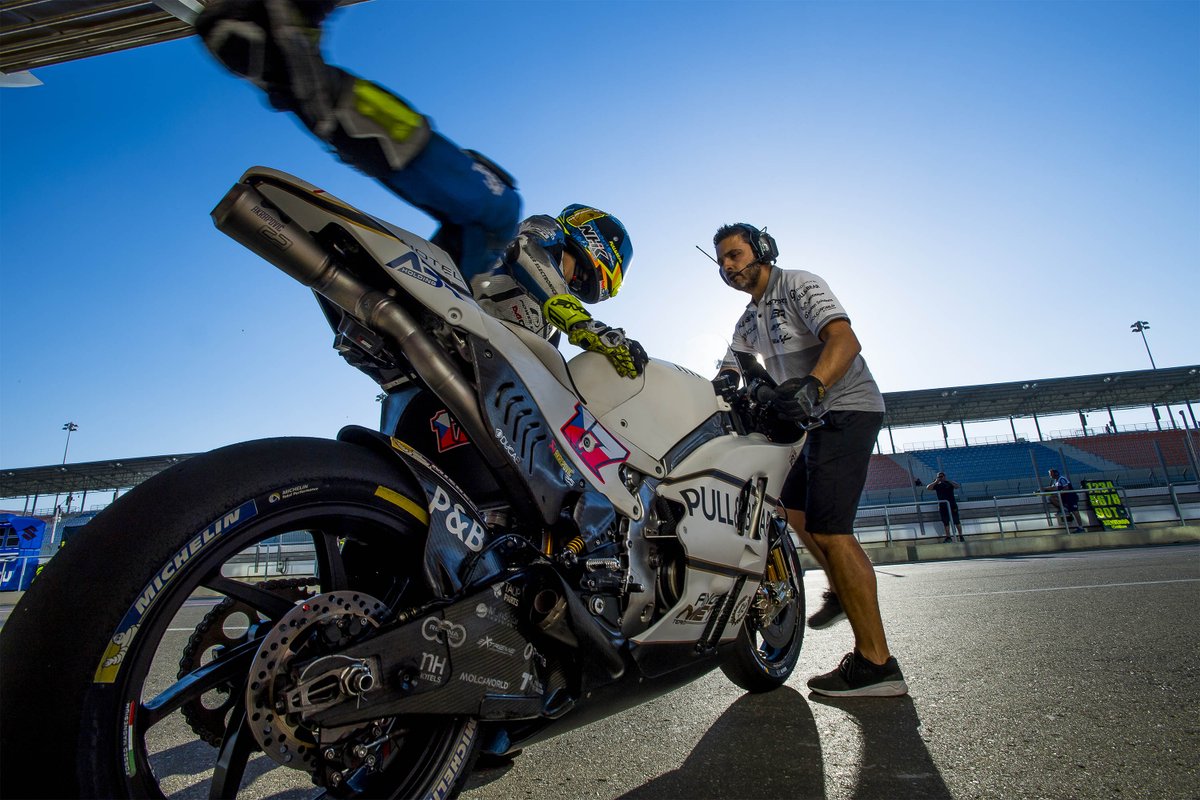 AsparTeam's tweet photo. Last Sunday without @MotoGP races. 

Just ONE WEEK to go!! Are you ready for the #QatarGP 🇶🇦? https://t.co/V1cCUZMiaK