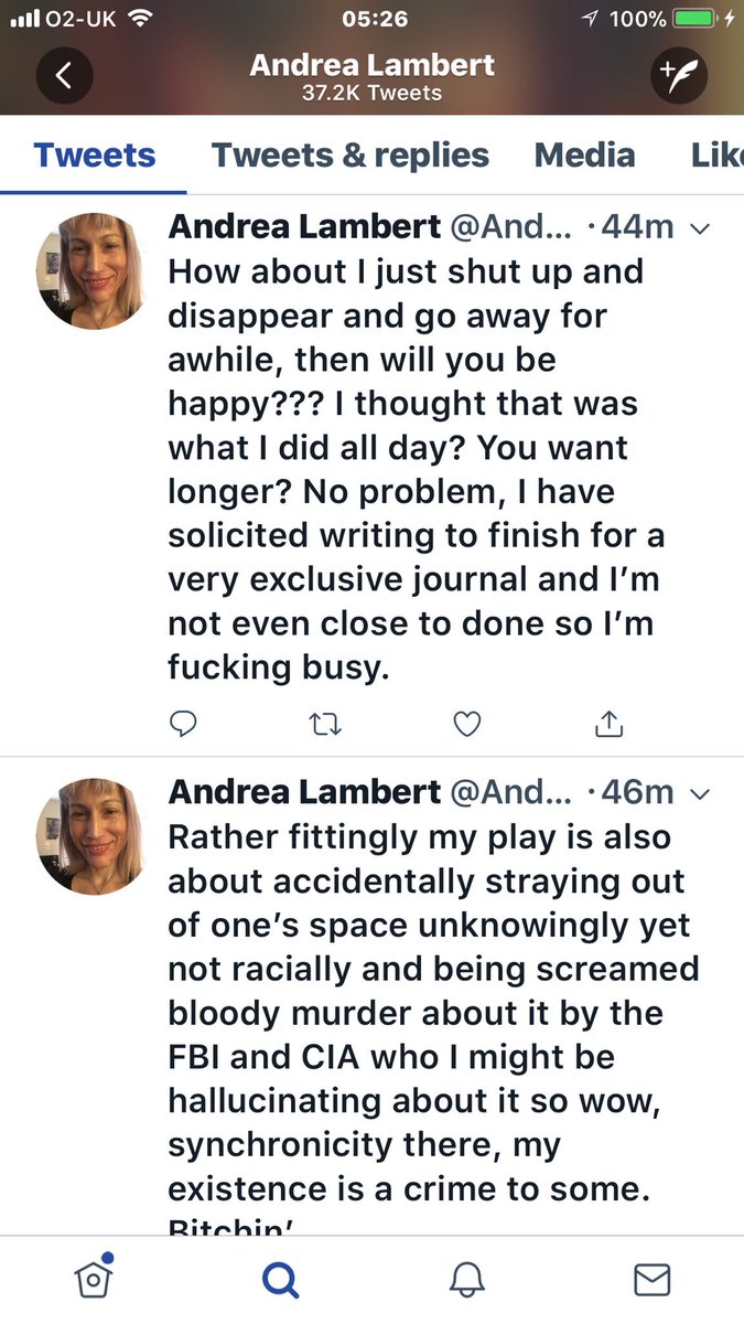 Mitsawokett's tweet photo. So @AndreaLamber resorts to typical White Woman’s tears &amp; plays victim. 🙄 Now being ableist &amp; # racist af + using disability re the #disabledNative #disabledNDN woman who told her the last time she tried it that #MyDisabledHouseboundLife is a PERSONAL PROJECT of mine.  😡 🚮🔥 https://t.co/yPZnq6hZfS