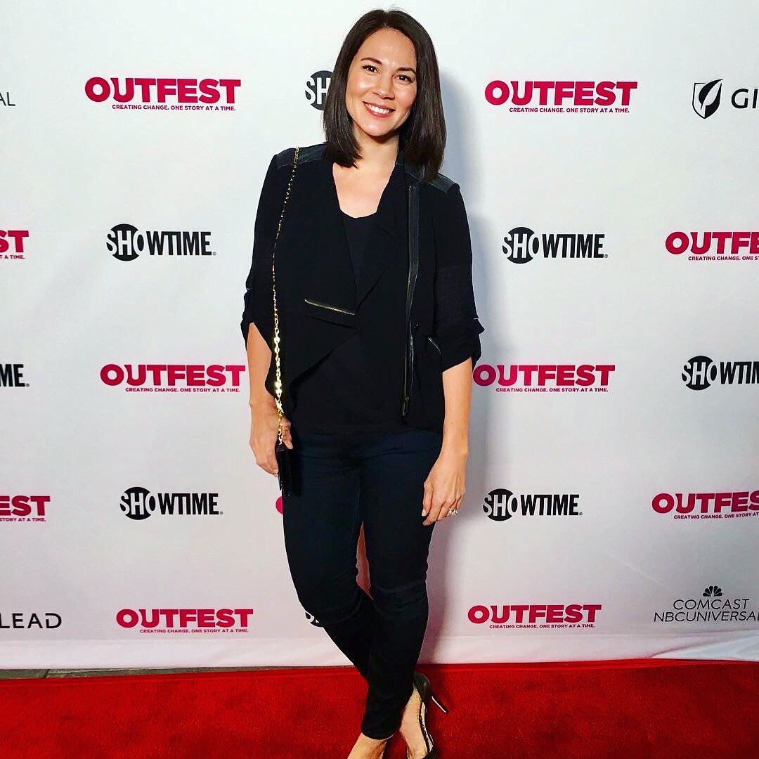 Actress Catherine Kresge arrives on the red carpet for the premiere of her latest film 'Paul' at The Egyptian Theatre in Hollywood. Written by
Chadwick Hopson and Directed by Connor Hair and Alex Meader. @CatherineKresge @outfest #outfest2018 #outfest #catherinekresge