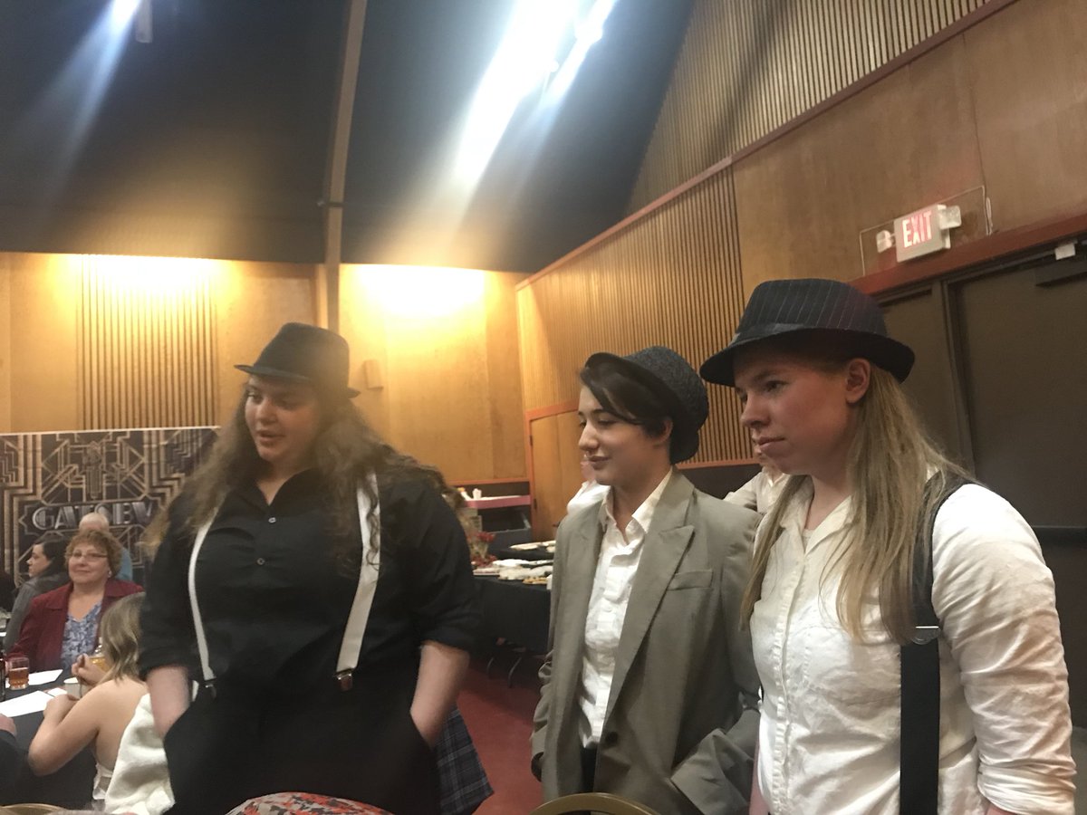 Taft712's tweet photo. Let’s just keep the awesome coming! Taft 7-12 Drama put on another amazing Murder Mystery at Lincoln City Cultural Center. Thank you to all of our parent volunteers, chefs, community business donors, patrons, and actors/actresses! #tigersneversleep https://t.co/8G0mq4v0FI