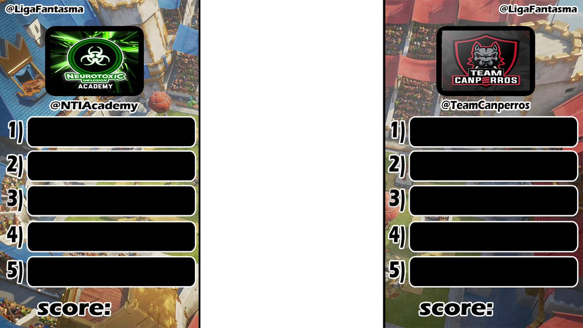 Primera Vez que hago un Overlay en mi Vida ¿como quedo?
Sugerencias ?
Listos para la Gran Final de la <a href="/LigaFantasma/">Liga Fantasma CR</a> que sera Casteada por <a href="/CasterTex/">Tex •Aov•</a> Domingo 11 de Marzo 5 PM Hora Colombiana
<a href="/NTIAcademy/">NTI Academy</a> vs <a href="/TeamCanperros/">Team Canperros</a>