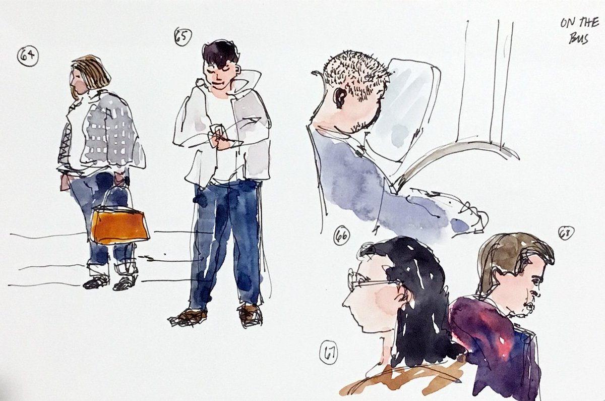 sumacm's tweet photo. Day 5 was about quantity! I just kept on sketching ... #oneweek100people2018 https://t.co/wHvepcoIXo