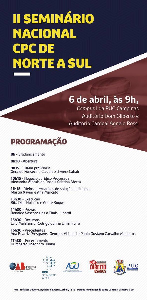CPC de Norte a Sul com programaçao confirmada !!! Dia 06.04.18 na PUCC em Campinas!!! #campinas #PUCC #Cpcdenorteasul