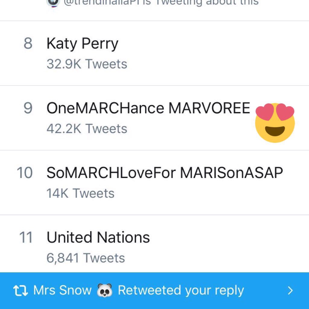 KierVi_gracia's tweet photo. nakakatuwang makita ulet ang MV sa trendlist

OneMARCHance MARVOREE https://t.co/4oGUoEHGch