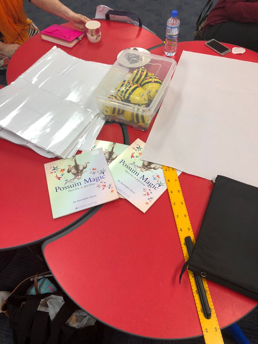 iMerinet's tweet photo. Literacy and Digital Technology do not have to be separated. An example of a sequence of lessons at a teacher workshop based on #possummagic by #memfox for K-6 teachers #literacy #beebot  @Ozobot @makeymakey https://t.co/mA8gnMCTgq https://t.co/qn7HYgWYrq