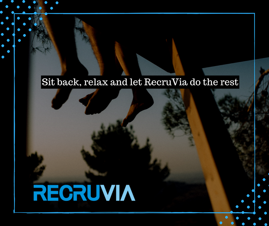 RecruVia's tweet photo. Sit back, relax and let RecruVia do the rest! #RecruVia #Automated #Discreet #Platform #LegalRecruitment #Lawyer #Law #LawFirm https://t.co/6yPi2HhQOL