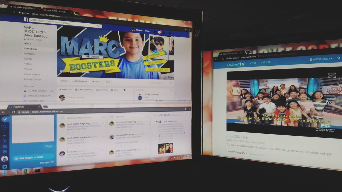 GOMarcSantiago's tweet photo. Tweeting and watching #GBmainit atm! Start na po! ππΊπ¦ #MarcSantiago #MarcBoosters #LizQuen β
Follow us! π»π± @marco_pingol @GOMarcSantiago @REALGoinBulilit https://t.co/RNowOAjCP6