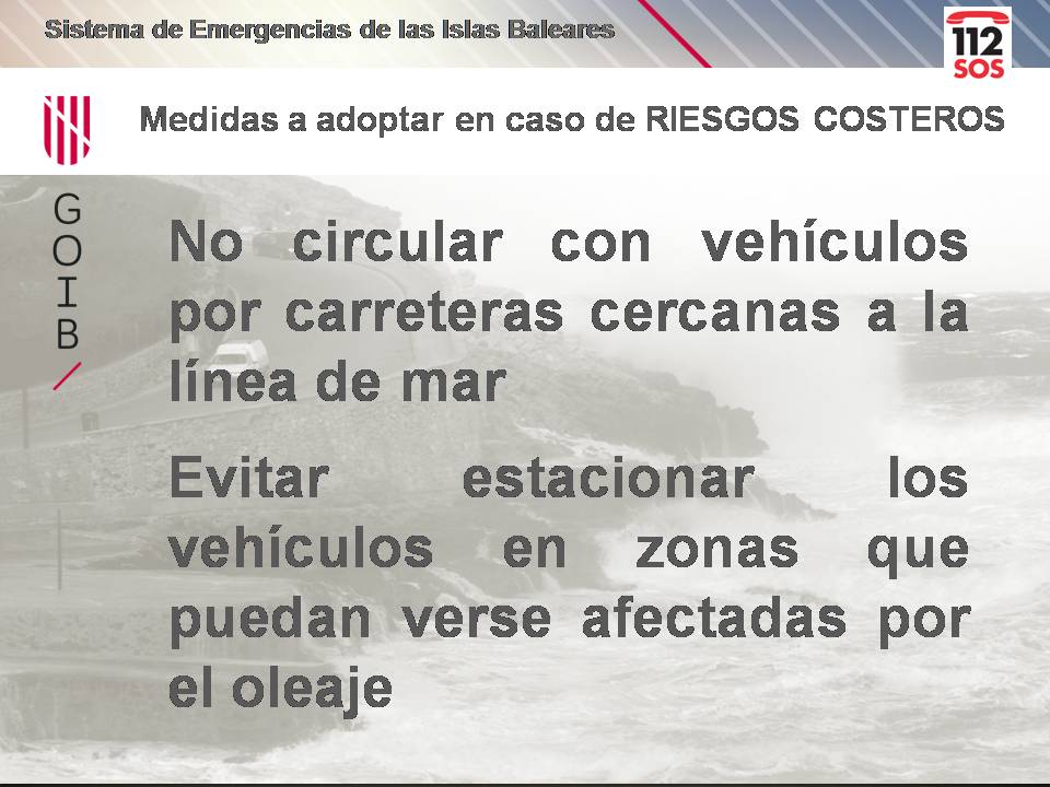 Emergencies_112's tweet photo. CONSEJOS AUTOPROTECCIÓN por fenómenos costeros #IG0 #fma previstos para hoy y mañana en todas las Islas @AEMET_Baleares @emergencies_ib @HisendaiAAPP_IB @goib https://t.co/9kB0L9l3M2