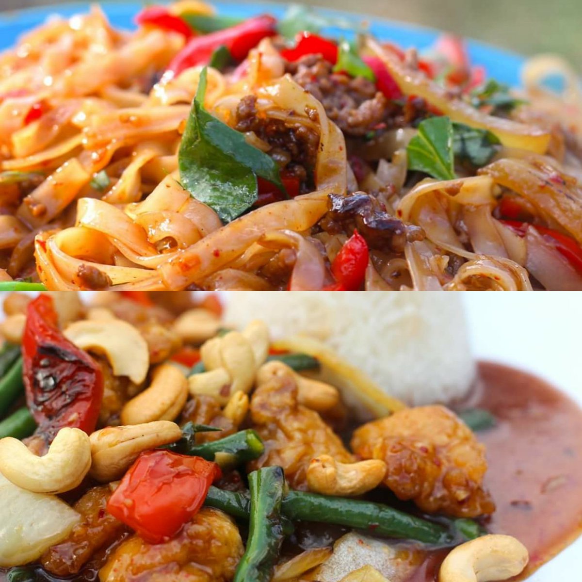 Stop what you're doing ⛔
Think for a minute 🤔
Our menu today's got these beauties in it! 🔥
.
🌟SUNDAY SELECTION🌟
.
Chicken with Cashew Nuts
Beef Drunken Noodles
Chicken Red Curry
Vegetable Yellow Curry
.
Making a scene from 12.15 🙏